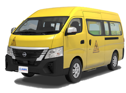 黄色の日産キャラバン